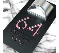 Personalized Solar 3d House Number Sign House Numbers for Outside Light Up,solar Address Signs for Yard,solar House Number Sign,Custom House Numbers and Address Sign LED (Black Rose,18x32cm)