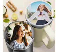 Personalized Stanl-y Name Plate 40/30/20oz - Stanl-y Name Tag with Custom Photo, Stanl-y Cup Accessories, Gift Ideas for Teenage Girls (Photo, 40 oz)
