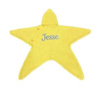 Personalized Star Knitted Baby Swaddle Blanket with Embroidered Name | Hooded Crochet Newborn Sleeping Bag, Knit Starfish Newborn Sleep Cocoon for Photo Prop, Newborn Nursery Decor (0-12M)