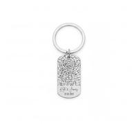 Personalized Star Map Keychain | Custom Engraved Night Sky Constellation, Names & Date | Stainless Steel Tag Keyring | Gift for Him/Her