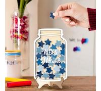 Personalized Star Reward Jar for Kids,Colorful Classroom Decor,Custom Name Reward Jar for Classroom Reward System,Back to School Gift,School Supplies,Gifts for Kids Boys