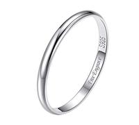 Personalized Sterling Silver Stacking Ring, Dainty Thin Band Ring, Super Skinny Stackable Ring, Smooth Band Womens Ring, Simple Minimalist Ring Size 6