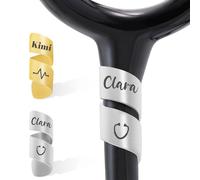 Personalized Stethoscope Name Tags, Custom Stethoscope Name Pendants and Accessories, Perfect for Nurses, Doctors, Medical Assistants, and Nurses' Week Gifts（Semicircular）