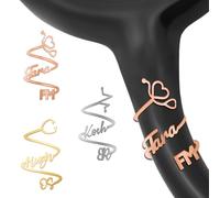 Personalized Stethoscope Name Tags, Custom Stethoscope Name Pendants and Accessories, Perfect for Nurses, Doctors, Medical Assistants, and Nurses' Week Gifts（Openwork Design）