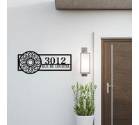 Personalized Sunflower Home Number Metal Sign, Custom Flower Number Address Metal Sign, Custom Address Sign, Metal Sunflower Address Sign, Custom Street Sign, Metal House Numbers Wall Art (Sunflower