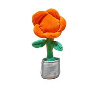 Personalized Sunflower Toys, Funny Customed Image Singing and Dancing Sensory Toys, Voice Recording Singing Sunflower Toy Learning Toys, Soft Plush Toy gifts for kids (Watermelon Red, L)