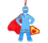 Personalized Super Doctor Nurse Christmas Ornament - Polyresin Pandemic Christmas Ornaments - Healthcare Hero Ornament - Charming Frontline Workers Gifts - Medical Profession Ornaments