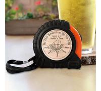 Personalized Tape Measure 10 ft (3 M) Measuring Tape for Father Grandpa Step Dad Engraved DIY Tools No One Measures Up to You (Where is My Tape Measure - Yellow)