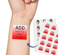 Personalized Temporary Tattoo, Custom Tattoo with your face and name, Personalized Temporary Tattoos with Photo Name Logo, Tattoo decoration for Wedding, Birthday, Xmas, Party, Graduation, Events
