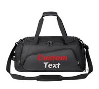 Personalized Text Logo 35L Capacity Medium Sport Gym Lightweight Travel Duffel Bag for Men Women Great Gift for Travel and Fitness