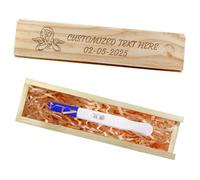 Personalized Text, Pattern, Date Wooden Slide Cover Design Pregnancy Test Keepsake Box Announcement Gift, Customized Pregnancy Test Keepsake Box for Husband, Father and Family