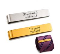 Personalized Tie Clip, Custom Engraved Gold Tie Bar with Name or Logo Gift | personalized tie clip,gold tie bar,custom engraved,monogram,wedding,groomsmen,best man,husband,father's day,business gift