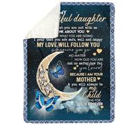 Personalized To My Bonus Daughter Gifts From Step Dad Blanket I Love You Lion Birthday Gift Ideas For Stepdaughter Graduation Christmas Fleece Blanket