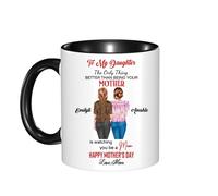 Personalized to My Daughter from Mom Coffee Mug Custom The Only Thing Better Than Being Your Mother's is Watching You Be A Mom Cup for Daughter from Mommy Mama on Mother's Day