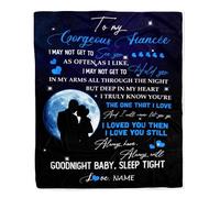 Personalized To My Dear Daughter In Law Blanket From Mother Mom in law You're Also My Daughter in Heart Birthday Christmas Customized Fleece Blanket