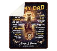 Personalized To My Granddaughter Gifts From Grandpa Grandma Blanket Old Lion Love You Granddaughter Birthday Gifts Graduation Christmas Fleece Blanket