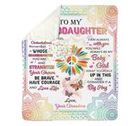 Personalized To My Granddaughter Lion Blanket From Grandpa Never Forget How Much I Love You Grandchild Graduation Birthday Christmas Customized Fleece Blanket