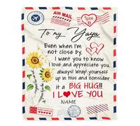 Personalized to My Grandson From Grandma Nana Mimi When Life's Troubles Try to Scare You Along The Way Eagle Grandson Birthday Christmas Fleece Blanket