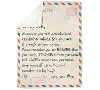 Personalized To My Mom Blanket From Daughter Lion I Know It's Not Easy For A Man To Raise A Child Mother's Day Birthday Christmas Customized Fleece Blanket