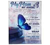 Personalized To My Son Blanket From Mom This Old Lion Love You Son Birthday Graduation Christmas Customized Fleece Blanket