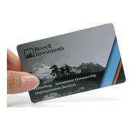 Personalized Transparent Business Cards Customize with Photos/Image/Logo Double-Sided Printing Waterproof PVC Business Cards for All Occasions - Rounded-cornered Card (3.54 X 2.12 inch)