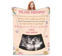 Personalized Ultrasound Photo Baby Blanket,Mommy Mommy You're Doing A Great Job Custom Baby Sonogram Picture Throw Blanket, for New Mom