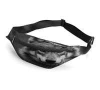 Personalized Waist Packs with Adjustable Strap,Animal Looking Ahead Crossbody Fanny Pack Casual Bag for Travel Sports Running Hiking