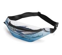 Personalized Waist Packs with Adjustable Strap,Bluefin Tuna Thunnus Crossbody Fanny Pack Casual Bag for Travel Sports Running Hiking