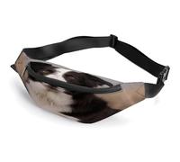 Personalized Waist Packs with Adjustable Strap,Border Collie Crossbody Fanny Pack Casual Bag for Travel Sports Running Hiking