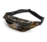Personalized Waist Packs with Adjustable Strap,Camouflage Deer Crossbody Fanny Pack Casual Bag for Travel Sports Running Hiking