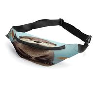 Personalized Waist Packs with Adjustable Strap,Cute Otter Crossbody Fanny Pack Casual Bag for Travel Sports Running Hiking