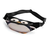 Personalized Waist Packs with Adjustable Strap,Cute Penguin Crossbody Fanny Pack Casual Bag for Travel Sports Running Hiking