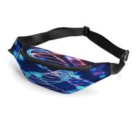 Personalized Waist Packs with Adjustable Strap,DNA Genetic Helix Crossbody Fanny Pack Casual Bag for Travel Sports Running Hiking