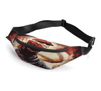 Personalized Waist Packs with Adjustable Strap,Fastball Ball Pitcher Crossbody Fanny Pack Casual Bag for Travel Sports Running Hiking