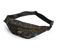 Personalized Waist Packs with Adjustable Strap,Math Formula Crossbody Fanny Pack Casual Bag for Travel Sports Running Hiking