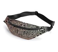 Personalized Waist Packs with Adjustable Strap,Mayan Calendar End of The World Crossbody Fanny Pack Casual Bag for Travel Sports Running Hiking