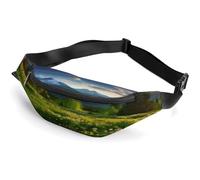 Personalized Waist Packs with Adjustable Strap,Springtime in The Mountains Crossbody Fanny Pack Casual Bag for Travel Sports Running Hiking
