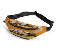 Personalized Waist Packs with Adjustable Strap,Tortoise Turtle Jumping Crossbody Fanny Pack Casual Bag for Travel Sports Running Hiking