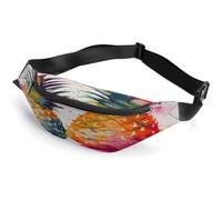 Personalized Waist Packs with Adjustable Strap,Tropical Fruit Watercolor Pineapple Crossbody Fanny Pack Casual Bag for Travel Sports Running Hiking