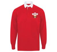 Personalized Wales Cymru Vintage Style in Red with Long Sleeves Best Gift for Unisex Adults (Medium)