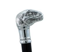 Personalized Walking Cane Cavagnini Beech Wood and Pewter Silver-Look Handle for Wedding Ceremony Name Engraved Elegant Robust