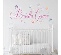 Personalized Wall Sticker with Custom Name,Watercolor Stars Wall Decals for Kids Room, Nursery or Living Space