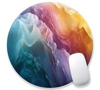 Personalized Washable Mouse Pad Cloth,A Comfortable Gaming & Laptop Computer Mouse Pad with Unique Texture Marble Design (Colorful)