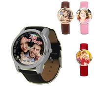 Personalized Watch Engraved Words Photo Wrist Watches Leather Strap Handmade Couple Watch Customized Father's Mother's Groom Gift,Valentine's Day Gift