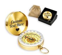 Personalized Waterproof Compass with Text Fluorescent Scale Compasses