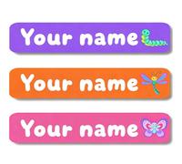 Personalized Waterproof Name Stickers for Kids, Washable Clothing Labels, Durable Name Tags for School, Kindergarten, Lunch Boxes, Books, Toys - Ideal Back to School（Break the cocoon into a butterfly）