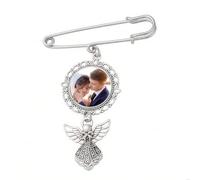 Personalized wedding bouquet charm wedding memory custom photo bride lace photo charm you in my heart forever charm bride party decoration. (pin one)