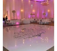 Personalized Wedding Dance Floor Decal, Monogram Sign, Vinyl Decals, Decor, Bride and Groom Lettering (B Style)