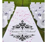 Personalized Wedding Dance Floor Decal - Monogram Wedding Sign, Vinyl Decals, Bride & Groom Lettering (C Style)