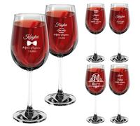Personalized Wedding Gifts,Bride and Groom Champagne Glasses, Wine Glasses,Customize Gift With Any Name for Bride and Groom/Couple/Friends/Christmas/Thanksgiving/Mother's Day/Father's Day (Style D)